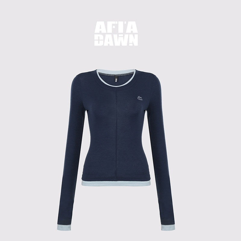 AFTADAWN_Colorblock_Faux_Two_Piece_Women&