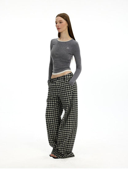 AFTADAWN Colorblock Faux Two Piece Women&