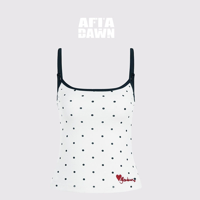 AFTADAWN_Colorblock_Polka_Dot_Embroidered_Slim_Fit_Women&