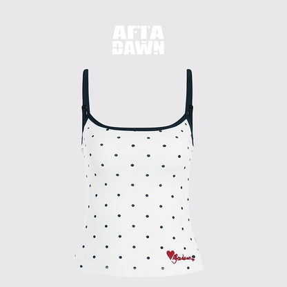 AFTADAWN_Colorblock_Polka_Dot_Embroidered_Slim_Fit_Women&