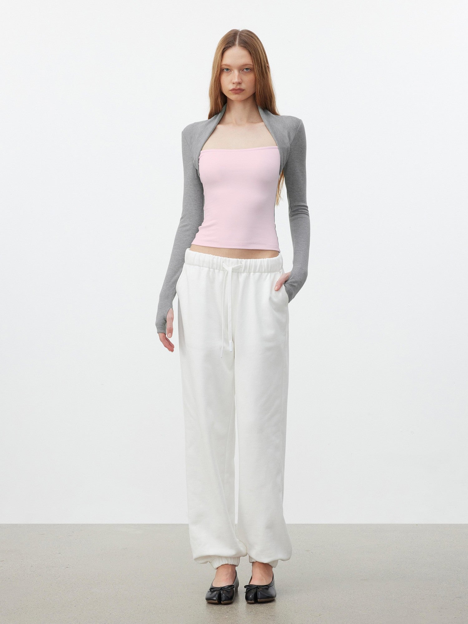 AFTADAWN Colorblock Spliced Square Neck Women&