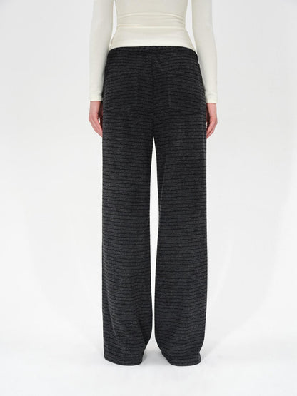 AFTADAWN Colorblock Stripe Elastic Waist Pocket Women&