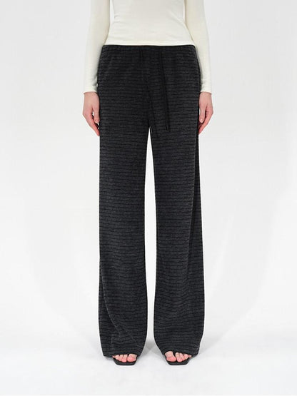 AFTADAWN Colorblock Stripe Elastic Waist Pocket Women&