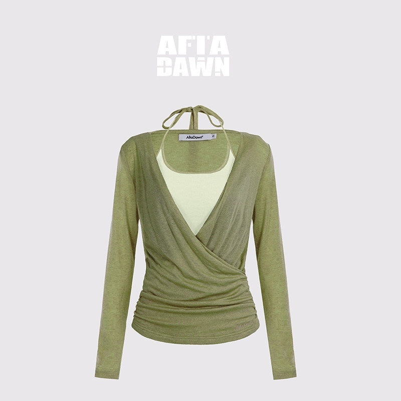 AFTADAWN_Colorblock_Two_Piece_Halter_Women&