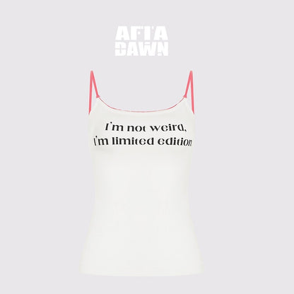 AFTADAWN_Contrast_Lace_Letter_Print_Halter_Slim_Elastic_Women&