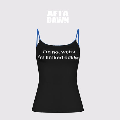 AFTADAWN_Contrast_Lace_Letter_Print_Halter_Slim_Elastic_Women&