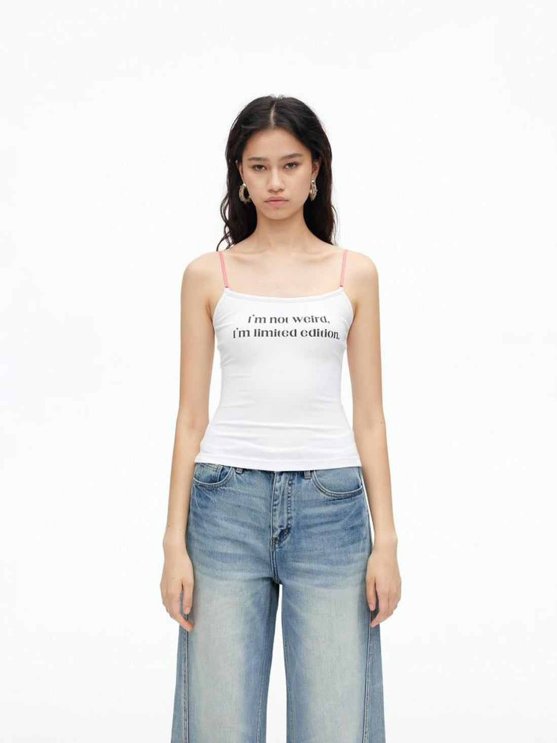 AFTADAWN Contrast Lace Letter Print Halter Slim Elastic Women&