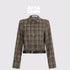 AFTADAWN_Contrast_Plaid_Polo_Collar_Belted_Waist_Women&