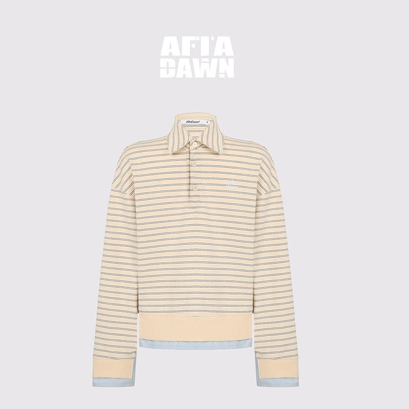 AFTADAWN_Contrast_Stripe_Button_Henley_Layered_Women&