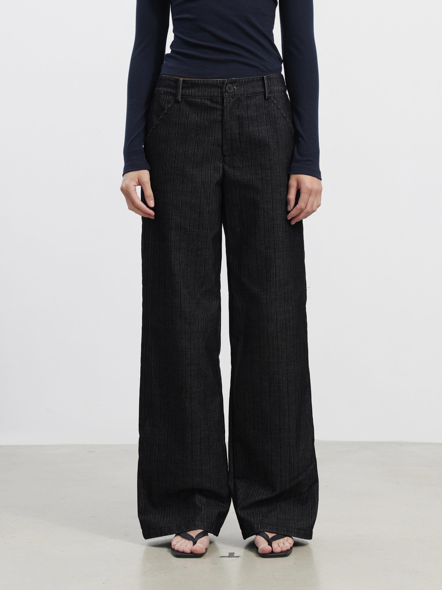 AFTADAWN Contrast Vertical Rib Corduroy Pocket Women&