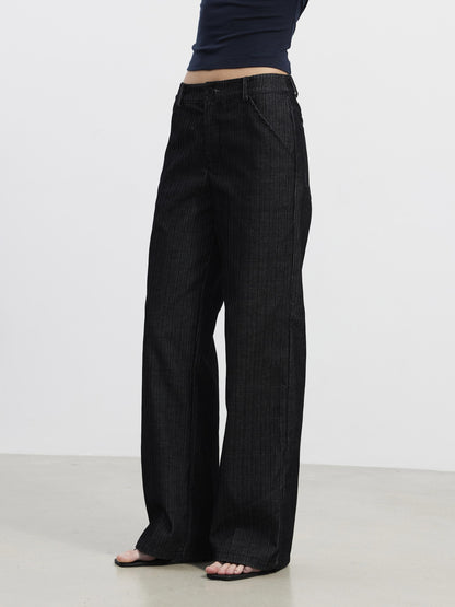 AFTADAWN Contrast Vertical Rib Corduroy Pocket Women&