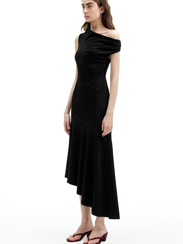 AFTADAWN Convertible Off Shoulder Slim A Line Women&