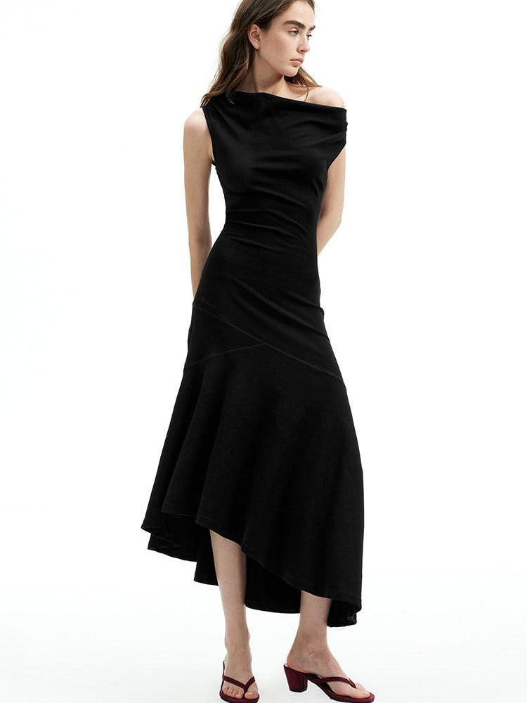 AFTADAWN Convertible Off Shoulder Slim A Line Women&