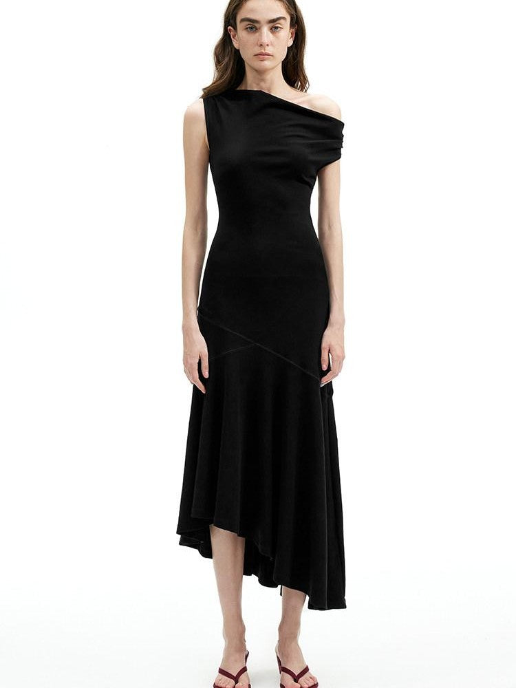 AFTADAWN Convertible Off Shoulder Slim A Line Women&
