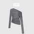 AFTADAWN_Cool_Sense_Asymmetrical_Pleated_Stripe_V-neck_T-shirt_Long_Sleeve_MISSTT