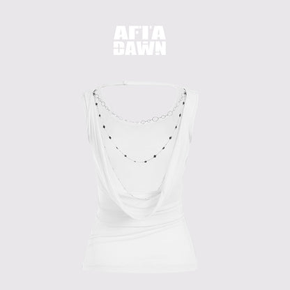 AFTADAWN_Cooling_Silky_Backless_Cowl_Neck_Detachable_Chain_Ruched_Women&