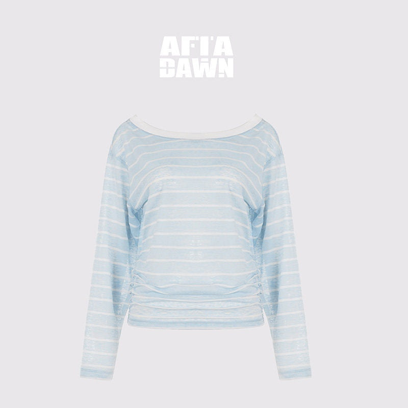 AFTADAWN_Cropped_Colorblock_Stripe_Boat_Neck_Women&