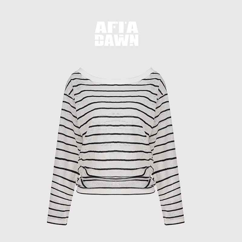 AFTADAWN_Cropped_Colorblock_Stripe_Boat_Neck_Women&