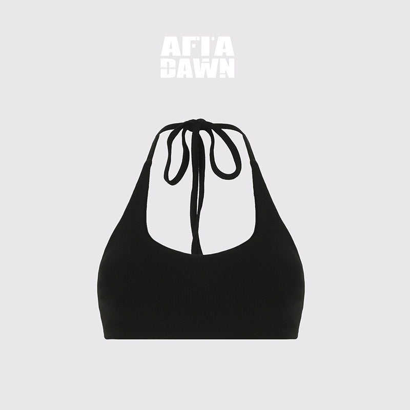 AFTADAWN_Cropped_U_Neck_Halter_Tie_Padded_Modal_Yoga_Women&