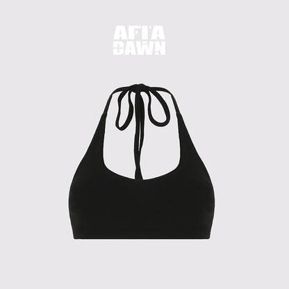 AFTADAWN_Cropped_U_Neck_Halter_Tie_Padded_Modal_Yoga_Women&