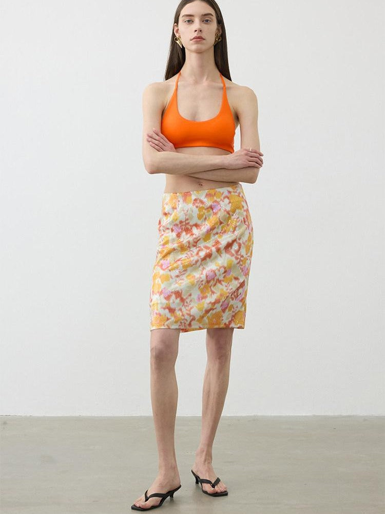 AFTADAWN Cropped U Neck Halter Tie Padded Modal Yoga Women&