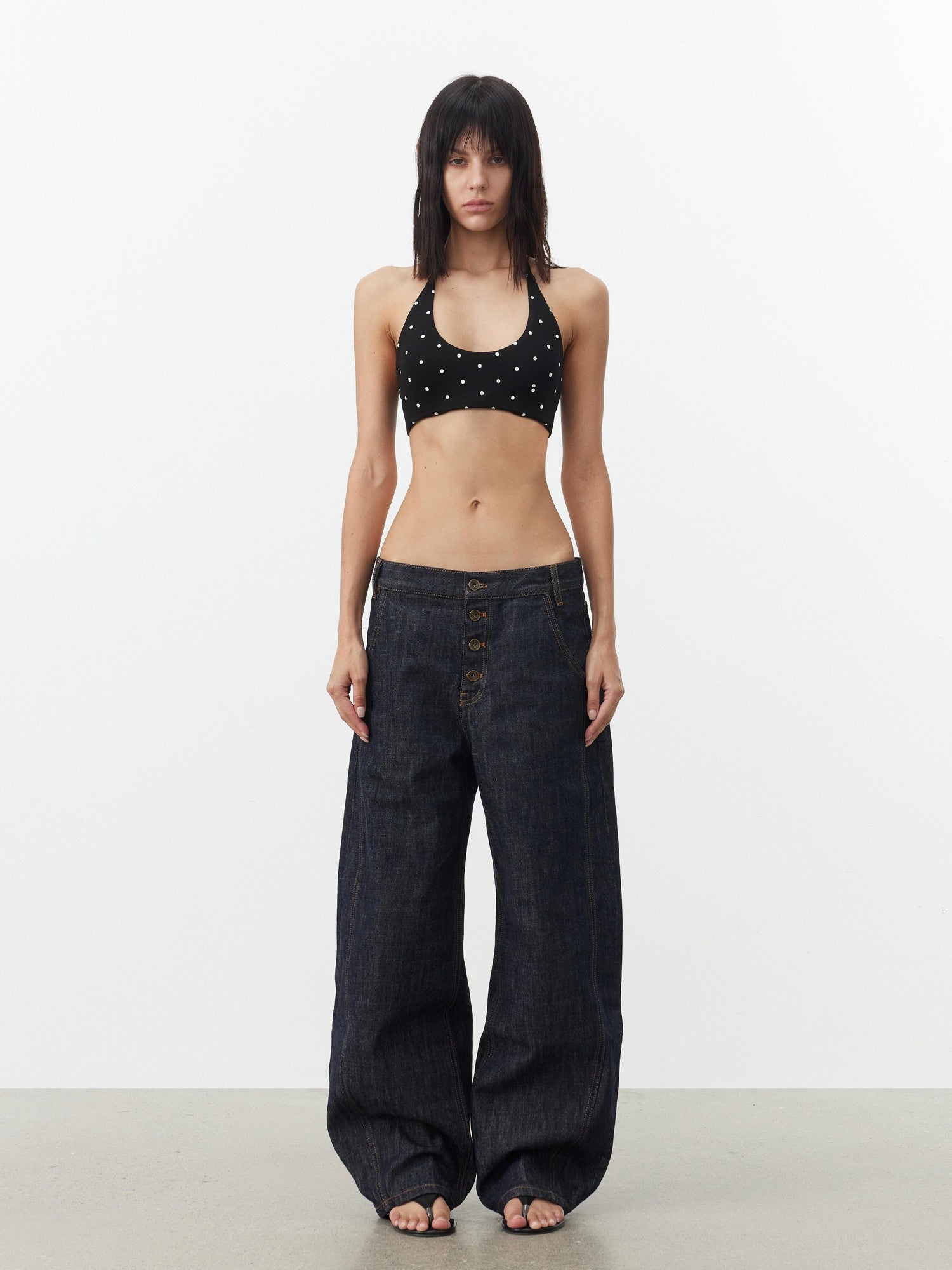 AFTADAWN Cropped U Neck Halter Tie Padded Modal Yoga Women&