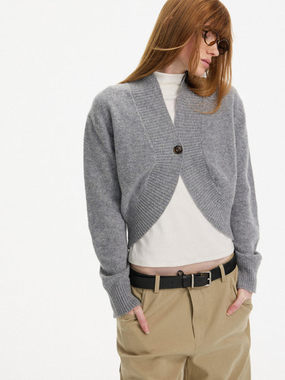AFTADAWN Cross Button Cocoon Women&