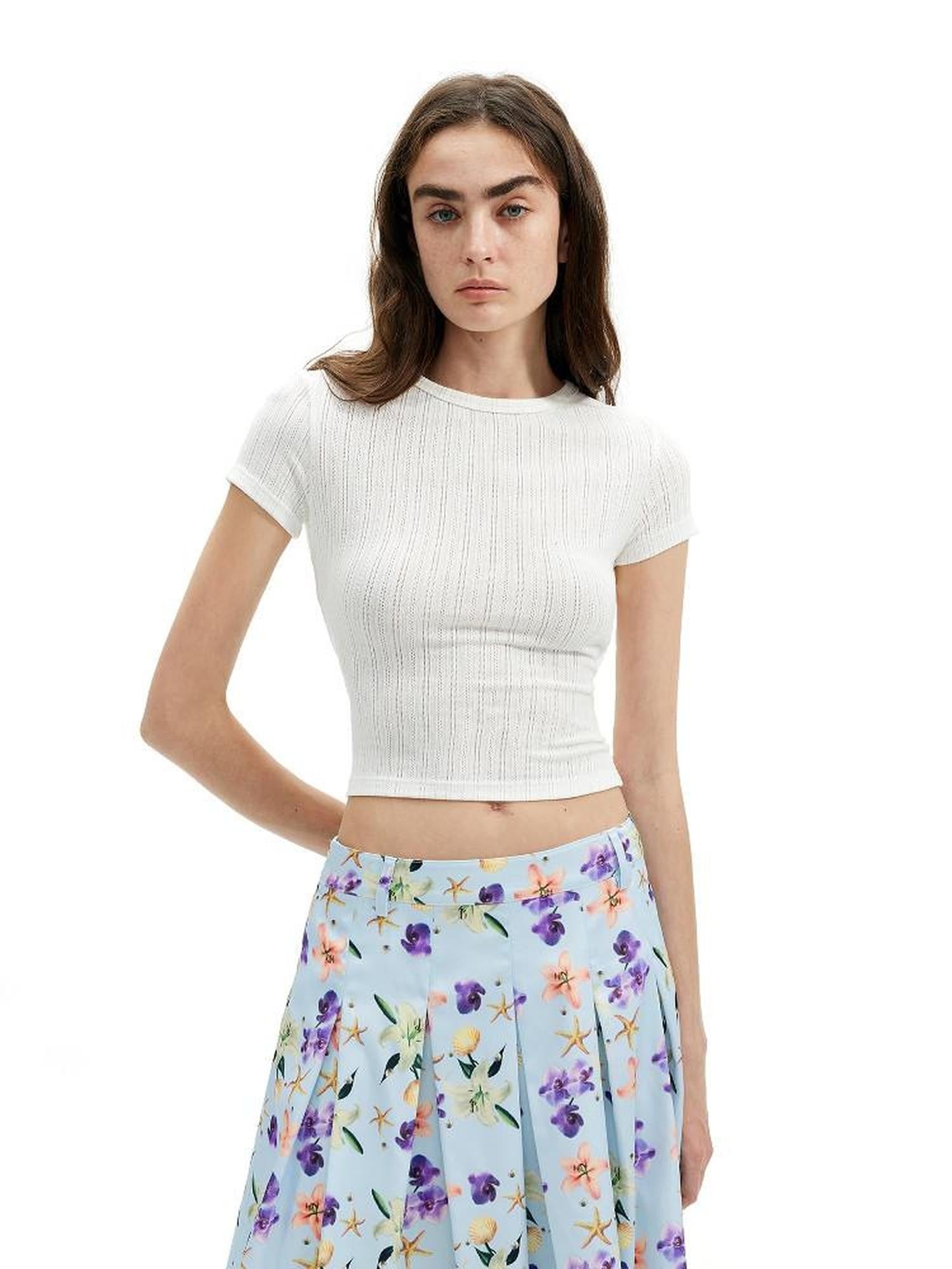 AFTADAWN Cutout Twist Tie Reversible Stretch Women&