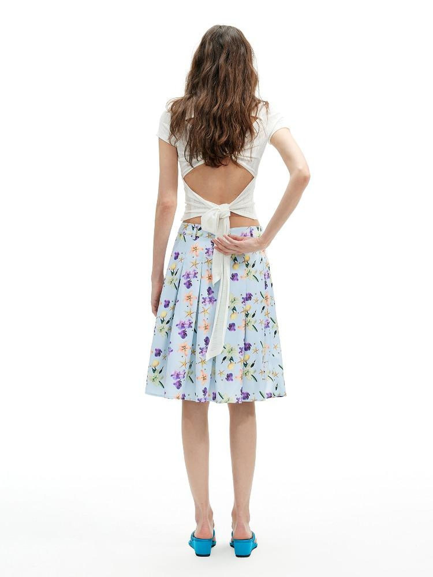 AFTADAWN Cutout Twist Tie Reversible Stretch Women&