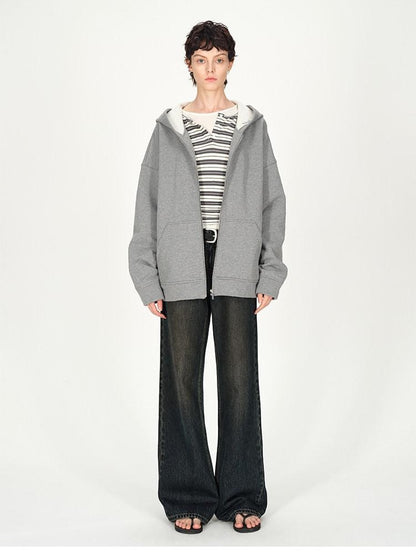 AFTADAWN Dark Washed Distressed Low Rise Women&