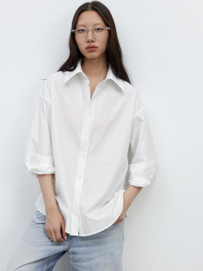 AFTADAWN Deconstructed Polo Collar Side Buckle Multiway Women&