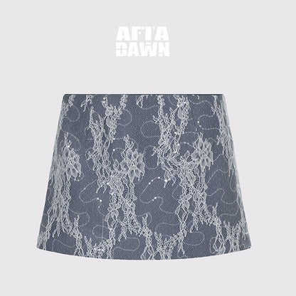 AFTADAWN_Deep_Blue_Lace_Mesh_Double_Layer_Denim_Women&