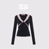 AFTADAWN_Deep_V_Lace_Splice_Colorblock_Slim_Fit_Women&