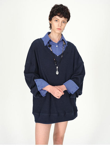 AFTADAWN Deep V Layerable Boxy Women&
