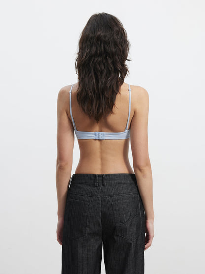 AFTADAWN Delicate Lace Slim Fit Cropped Versatile Solid Black Blue Women Tank Tops