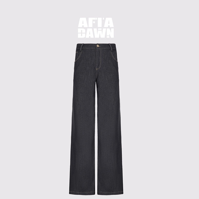 AFTADAWN_Denim_Blue_Back_Pocket_Logo_Embroidery_Women&