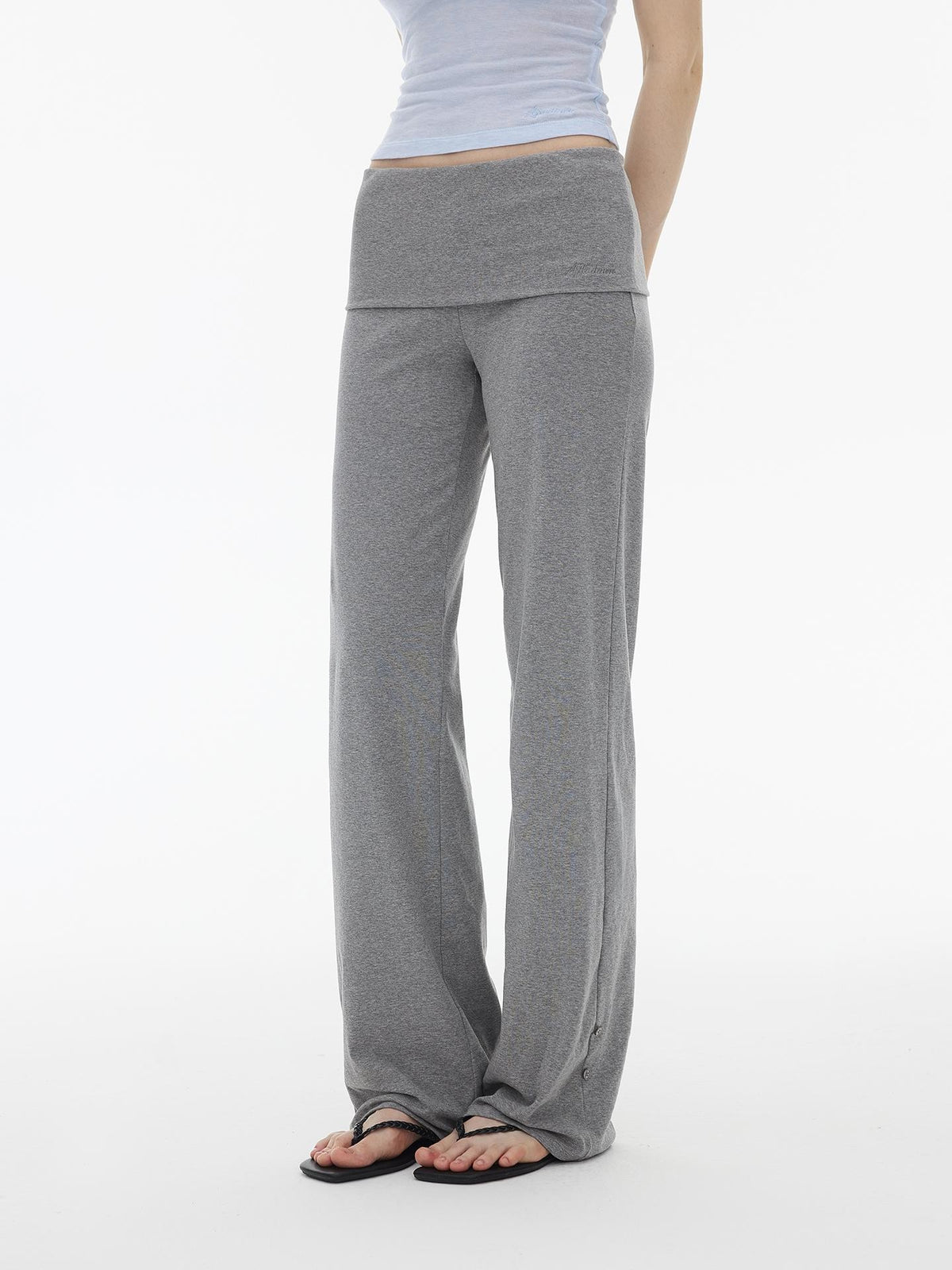 AFTADAWN Detachable Sock Cuff Cinched Loose Knit Cotton Women&