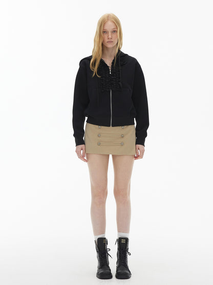 AFTADAWN Double Breasted Khaki Women&