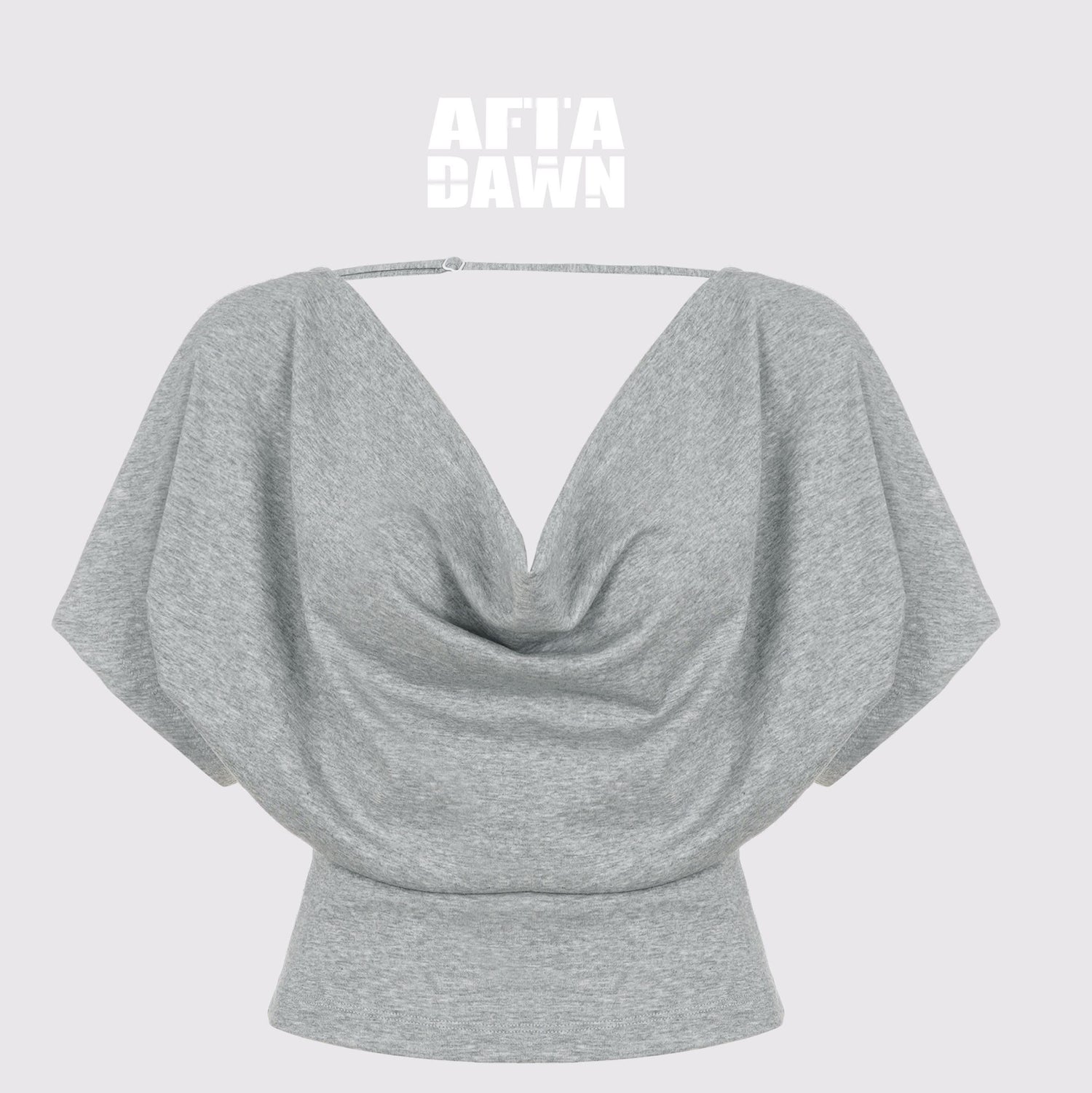 AFTADAWN_Draped_Backless_Chain_Waist_Cinch_Batwing_Women&