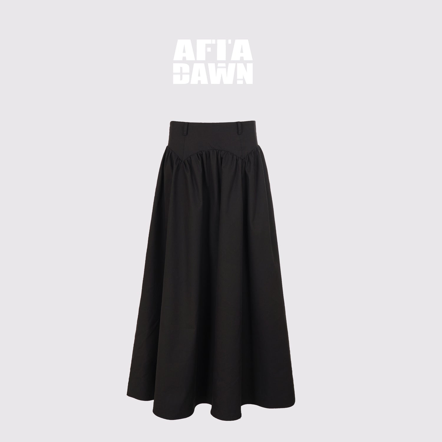 AFTADAWN_Drapey_Pleated_Flared_Low_Waist_Side_Zipper_Women&