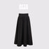 AFTADAWN_Drapey_Pleated_Flared_Low_Waist_Side_Zipper_Women&