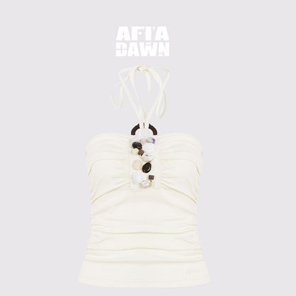 AFTADAWN_Embroidered_3D_Halter_Slim_Cropped_Women_High_Stretch_Cotton_Tank_Tops_MISSTT