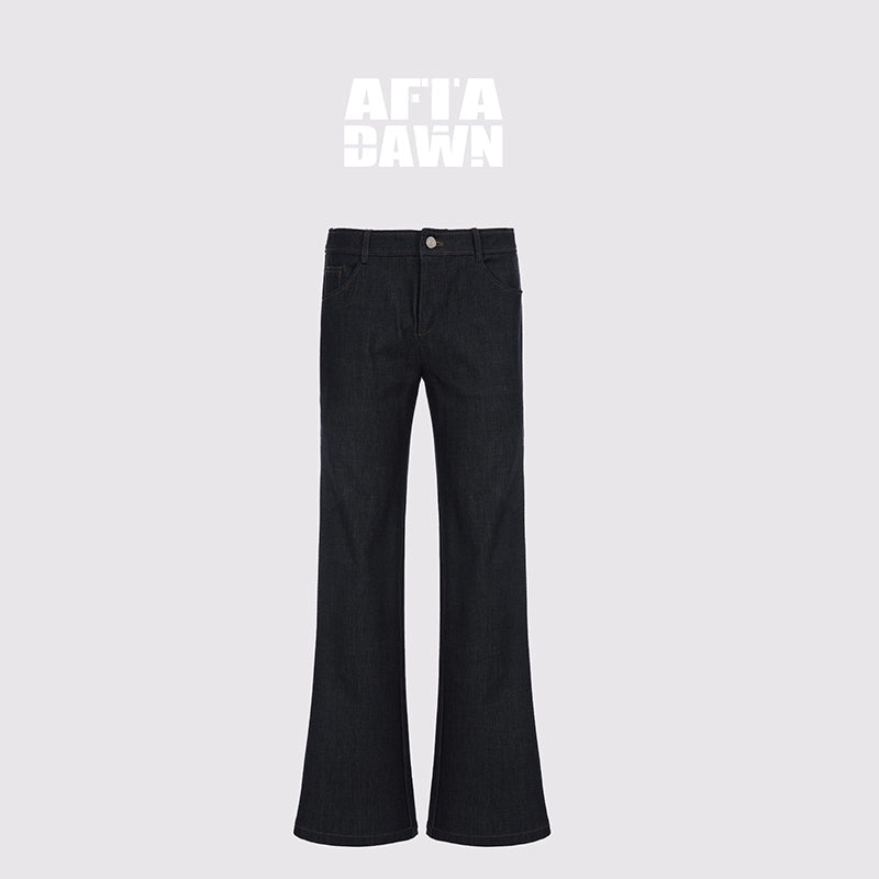 AFTADAWN_Embroidered_Back_Pocket_Flared_Trousers_With_Stretch_And_Dropped_Waist_MISSTT