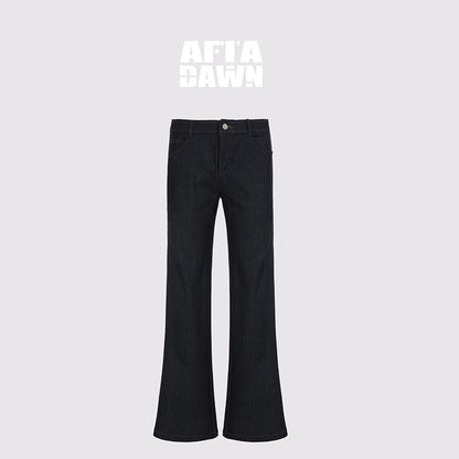 AFTADAWN_Embroidered_Back_Pocket_Flared_Trousers_With_Stretch_And_Dropped_Waist_MISSTT