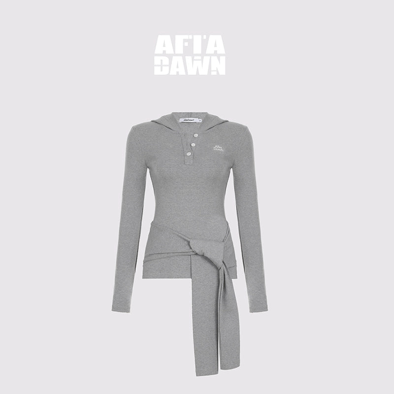 AFTADAWN_Embroidered_Semi_Open_Collar_Hooded_Long_Sleeve_Top_With_Side_Ties_MISSTT