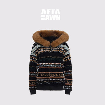 AFTADAWN_Fair_Isle_Jacquard_Detachable_Collar_Women&