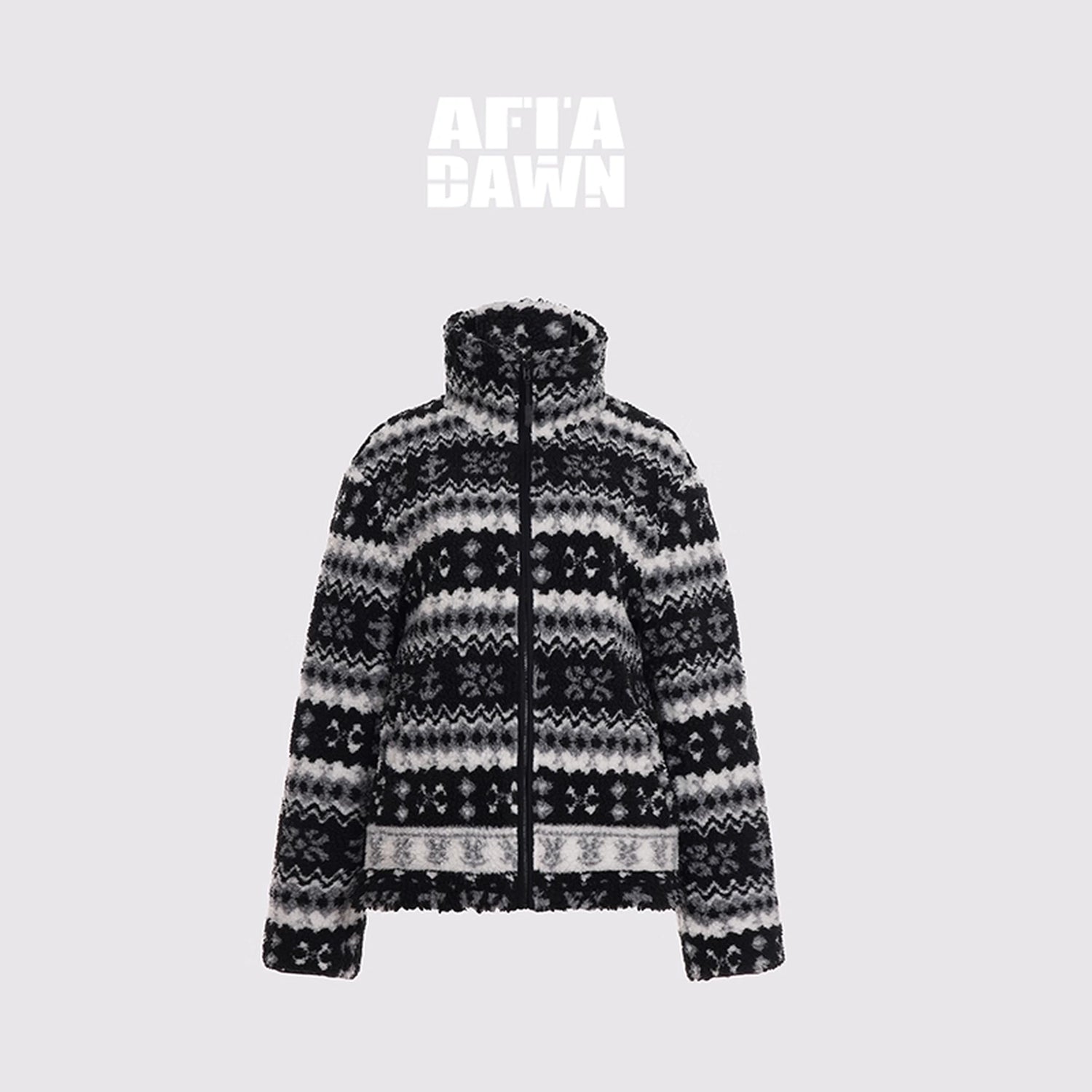 AFTADAWN_Fair_Isle_Textured_Lamb_Wool_Stand_Collar_Cardigan_MISSTT