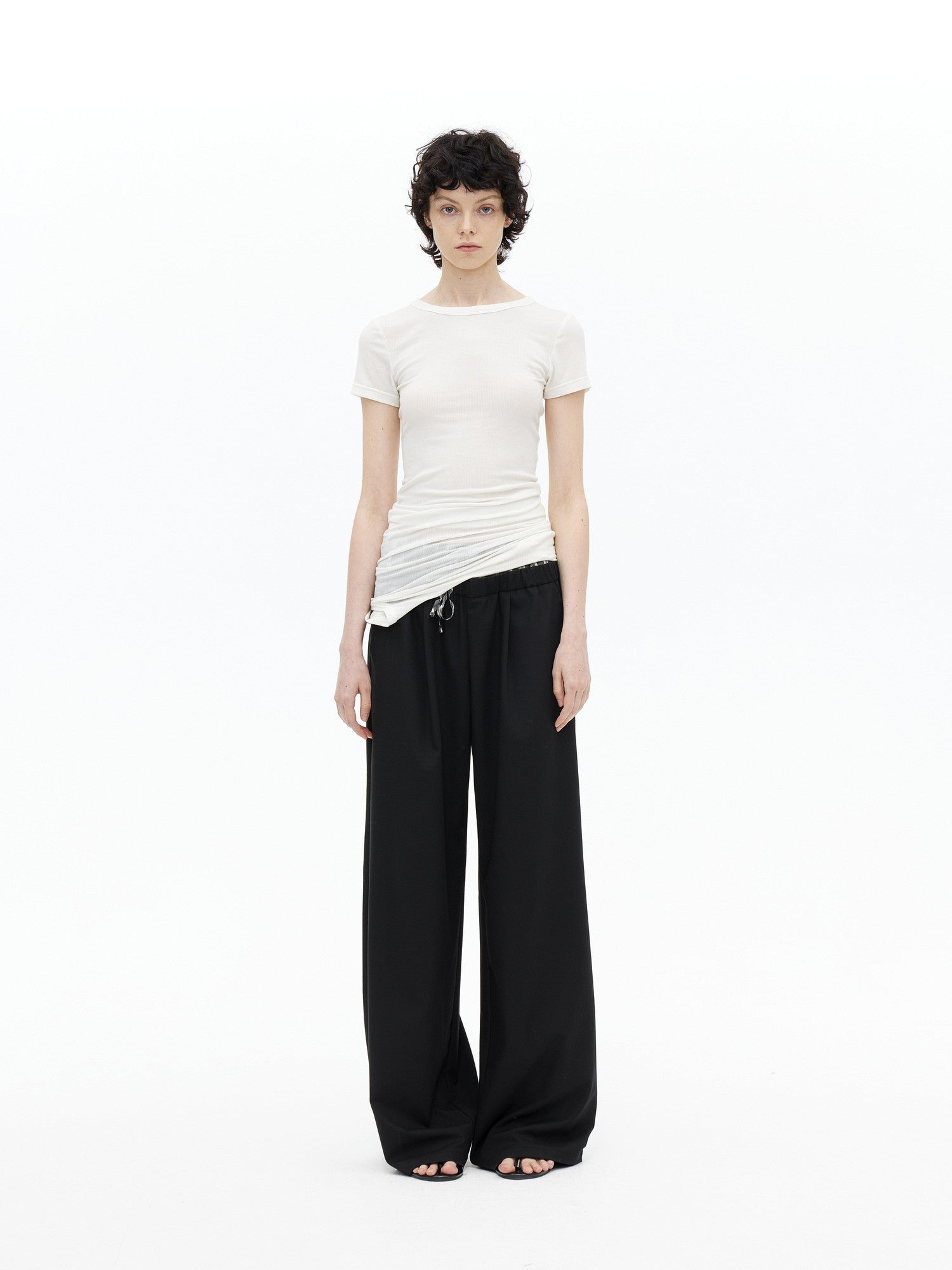 AFTADAWN Faux Layered Asymmetric Women&