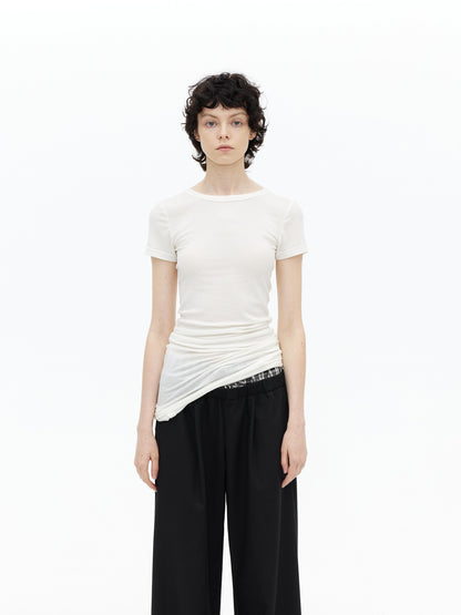 AFTADAWN Faux Layered Asymmetric Women&