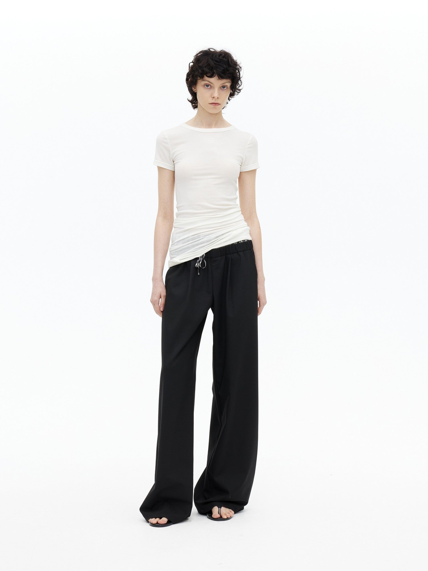 AFTADAWN Faux Layered Asymmetric Women&
